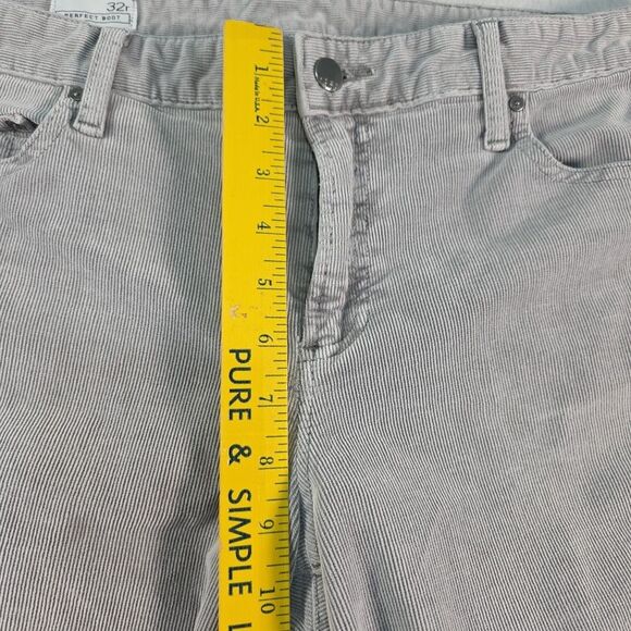 Gap 1969 Perfect Boot Corduroy Pants Jeans Women's Size 32 R Color Pavement - Picture 5 of 9